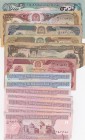Afghanistan lot, (Total 15 banknotes)
1-2-100-500-1000-10.000 Afghanis, Fine- UNC condition, NO RETURN
Estimate: $15-30