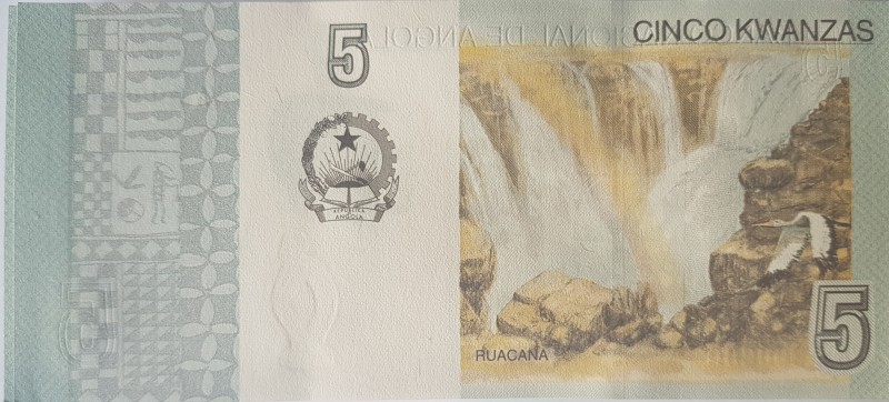 Angola, 5 Kwanzas, 2012, UNC, p151a, BUNDLE
100 pieces consecutive banknotes
E...