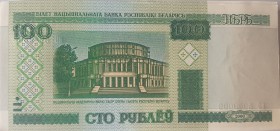 Belarus, 100 Rublei, 2000, UNC, p26a, BUNDLE
100 pieces consecutive banknotes, (start number: HC 5949001)
Estimate: $15-30