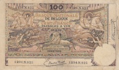 Belgium, 100 Francs, 1920, VF (+), p78
serial number: 1234.N.825
Estimate: $50-100