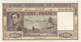 Belgium, 100 Francs, 1948, XF, p126
serial number: 6004M223
Estimate: $25-50