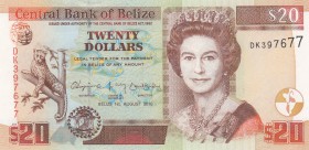 Belize, 20 Dollars, 2010, UNC, p69d
Queen Elizabeth II portrait, serial number: DK 397677
Estimate: $15-30