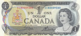 Canada, 1 Dollar, 1973, UNC, p85c
Queen Elizabeth II portrait, serial number: ECN 0059380, signs: Crow and Bouey
Estimate: $5-10