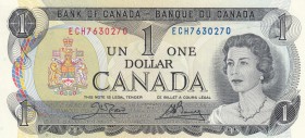Canada, 1 Dollar, 1973, UNC, p85c
Queen Elizabeth II portrait, serial number: ECH 7630270, signs: Crow and Bouey
Estimate: $5-10