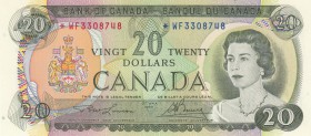 Canada, 20 dollars, 1969, AUNC, p89b, REPLACEMENT
Queen Elizabeth II, Serial Number: *WF 3308748
Estimate: $500-1000