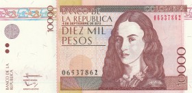 CoLombia, 10.000 Pesos, 2013, UNC, p453
serial number: 06537862
Estimate: $5-10