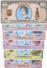Montserrat Island, 1 Dollar, 5 Dollars, 10 Dollars, 20 Dollars, 50 Dollars and 100 Dollars, UNC, FANTASY BANKNOTES, (Total 6 banknotes)
Queen Elizabe...