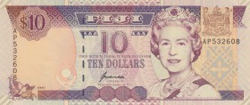 Fiji, 10 Dollars, 1996, UNC, p98b
Queen Elizabeth II Bankonte, serial number: AP 532608
Estimate: $25-50