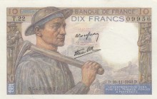 France, 10 Francs, 1942, UNC, p99c
serial number: T.22.09956
Estimate: $20-40