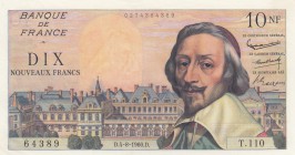 France, 10 Francs, 1960, UNC, p142a
some pinholes, serial number: T.110 64389
Estimate: $150-300