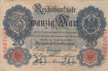 Germany, 20 Mark, 1914, FINE, p46
serial number: Q.3657692
Estimate: $5-10