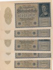Germany, 10.000 Mark, 1922, UNC, p70, (Total 5 banknotes)
Estimate: $25-50