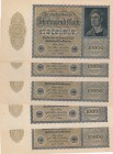 Germany, 10.000 Mark, 1922, UNC, p70, (Total 5 banknotes)
Estimate: $25-50
