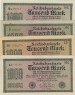 Germany, 1000 Mark, 1922, VF /XF, p76, (Total 5 banknotes)
Estimate: $25-50