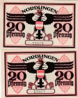 Germany, Notgeld, 20 Pfennig, 1919, UNC, (Total 2 banknotes)
Estimate: $5-10