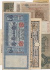 Germany, Total 8 banknotes
2 Millionen Mark, 1923, XF, p103; 10 Mark, 1920, vf, p67; 50 Mark, 1933, VF p182; 1000 Mark, 1910, AUNC, p44; 500 Mark, 19...