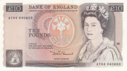Great Britain, 10 Pounds, 1984, UNC, p379c
Queen Elizabeth II portrait, serial number: AY44 040650, sign: Somerset
Estimate: $50-100