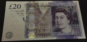 Great Britain, 20 Pounds, 2007, UNC, p392a
Queen Elizabeth II portrait, serial number: CH73 025786, sign: Bailey
Estimate: $35-70