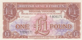 Great Britain, 1 Pound, British Armed Forces, special Voucher, 1962, UNC
Estimate: $5-10