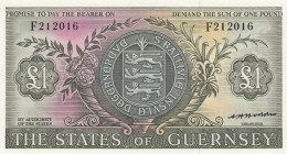 Guernsey, 1 Pound, 1969, UNC, p45b
serial number: F 212016, sign: Hodder
Estimate: $50-100