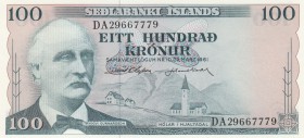 Iceland, 100 Kronur, 1961, UNC, p44
serial number: DA 29667779
Estimate: $5-10