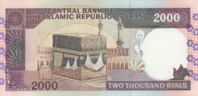 İran, 2000 Rials, 1986, UNC, p141j 
RARE SİGN
Estimate: $50-100