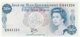 Isle Of Man, 50 New Pence, 1979, UNC, p33 
Queen Elizabeth II, serial number: C641224
Estimate: $15-30