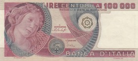 Italy, 100.000 Lire, 1978, AUNC (-), p108a
serial number: IA 434652G
Estimate: $75-150