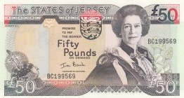 Jersey, 50 Pounds, 2000, UNC, p30
serial number: BC199569, Queen Elizabeth II portrait
Estimate: $100-200