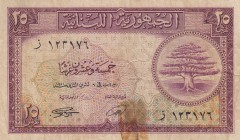 Lebanon, 25 Piastres, 1948-1950, FINE, p42
Estimate: $15-30
