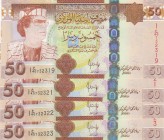 Libya, 50 Dinars, 2008, UNC, p75, (Total 4 bankotes)
Estimate: $60-120