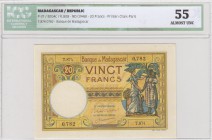 Madagascar, 20 Francs, 1948, AUNC, p37
ICG 55, serial number: T.874.0782
Estimate: $75-150