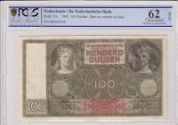 Netherlands, 100 Gulden, 1942, UNC, p51c
PCGS 62 OPQ, serial number: HP 022926
Estimate: $100-200