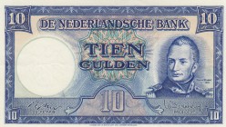 Netherlands, 10 Gulden, 1945, XF (+), p75b
serial number: 5AX524542
Estimate: $125-250
