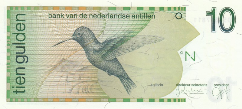 Netherlands Antilles, 10 Gulden, 1994, UNC, p23c
serial number: 2054897811
Est...