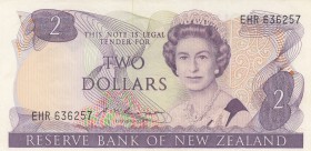 New Zealand, 2 Dollars, 1985, UNC, p170b
Queen Elizabeth II, serial number: EHR 636257
Estimate: $15-30