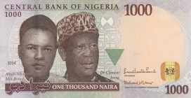 Nigeria, 1000 Naira, 2014, UNC, p36g
serial number: J/73 501707
Estimate: $15-30