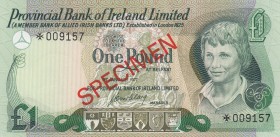 Northern Ireland, 1 Pound, 1977, UNC, p247, SPECIMEN
serial number: *009157, Collector Issue
Estimate: $25-50