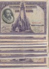 Spain, 100 Pesetas, 1928, VF / XF, p76a, (Total 10 adet banknotes)
Estimate: $25-50