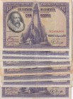 Spain, 100 Pesetas, 1928, FINE / XF, p76a, (Total 9 adet banknotes)
Estimate: $20-40