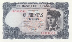 Spain, 500 Pesetas, 1971, UNC, p153
serial number: 1 D0895512
Estimate: $20-40