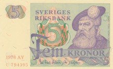 Sweden, 5 Kronor, 1978, UNC, p51d
serial number: C 7945395
Estimate: $10-20