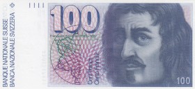 Swetzerland, 100 Francs, 1993, UNC, p57
serial number: 9303517911, Francesco Borromini portrait at right
Estimate: $150-300