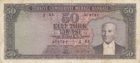 Turkey, 50 Lira, 1964, VF, p175
serial number: I83 079781
Estimate: $15-30