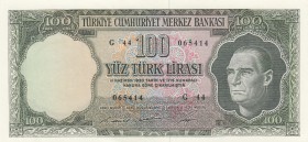 Turkey, 100 Lira, 1969, UNC, p182
serial number: G44 065414
Estimate: $1000-2000