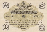 Turkey, Ottoman Empire, 5 Kurush, 1916, AUNC (-), p87, TALAT
V. Mehmed Reşad period, sign: Talat / Hüseyin Cahid, AH:6 August 1332, serial number: 43...