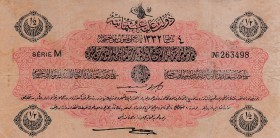Turkey, Ottoman Empire, 1/2 Lira, 1917, VF, p98, Cavid / Hüseyin Cahid
V. Mehmed Reşad period, sign: Cavid / Hüseyin Cahid, AH: 4 February 1332, seri...