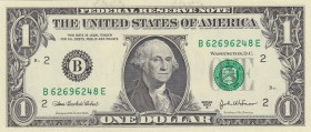 United States Of America, 1 Dollar, 2003, UNC, p515b
serie A, serial number: B 62696248E
Estimate: $5-10