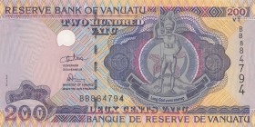 Vanuatu, 200 Vatu, 1995, UNC, p8b
serial number: BB 884794
Estimate: $5-10
