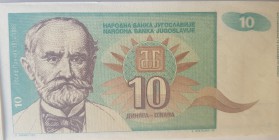 Yugoslavia, 10 Dinara, 1994, UNC, p138, BUNDLE
100 pieces consecutive banknotes
Estimate: $25-50